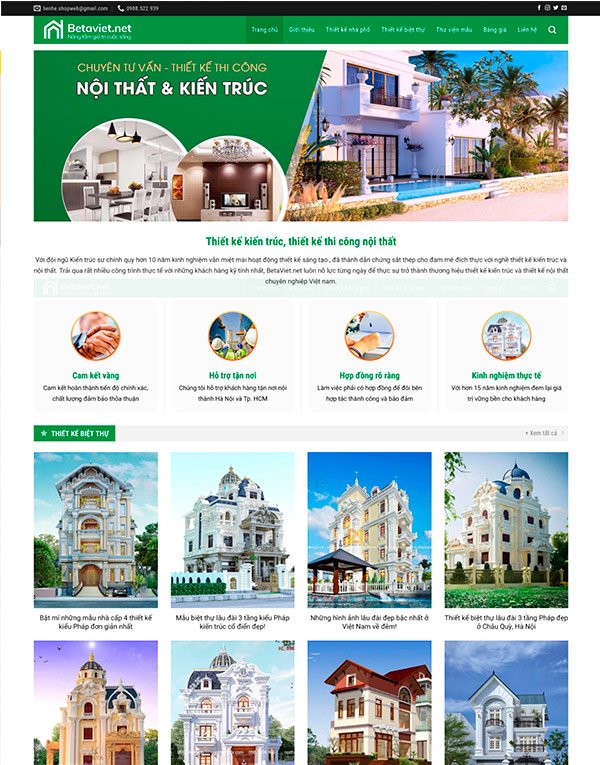 Mẫu web xây dựng 2